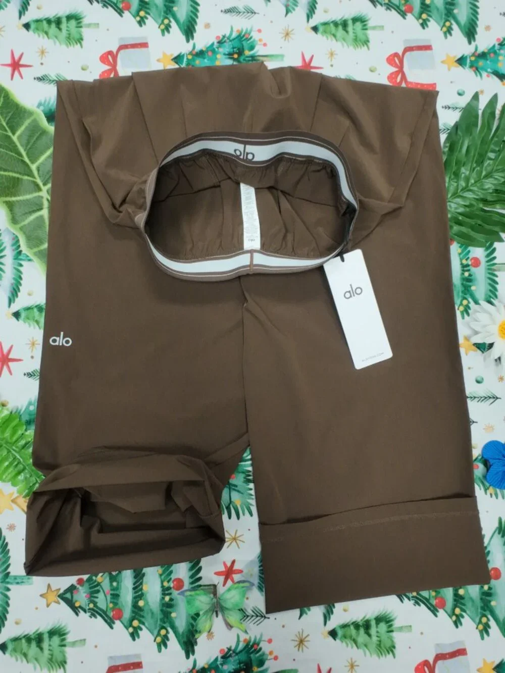 ALO Yoga Suit Up Trouser☕Espresso Color Wide-Leg Pants 30